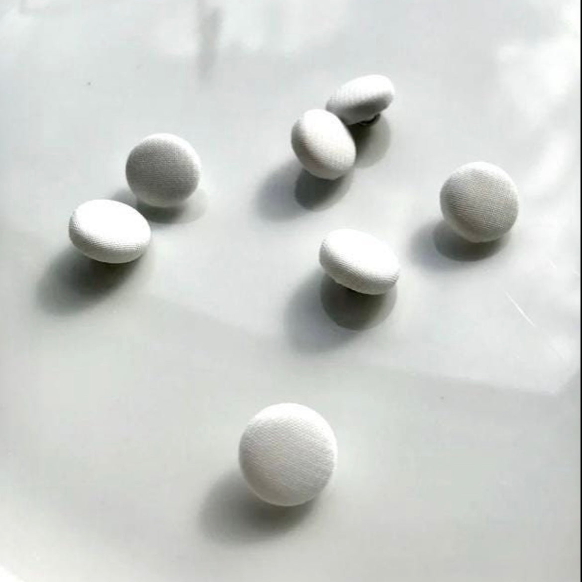 Chiffon Covered Ivory Wedding Dress Buttons Silk Satin Bridal Buttons –  Maynard Millinery