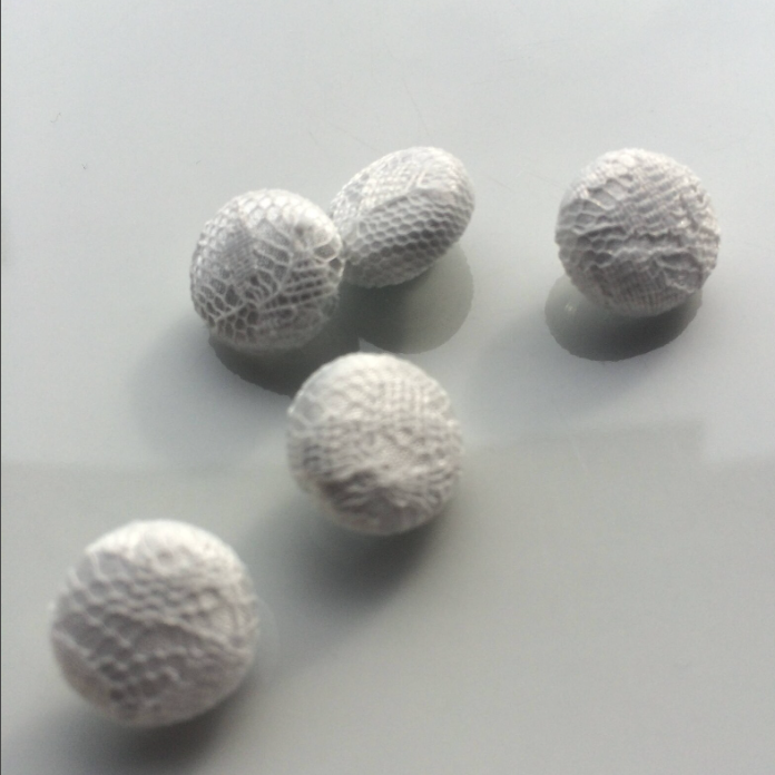 Lace Covered Ivory Wedding Dress Buttons 100% Silk Charmeuse Satin Bridal Buttons