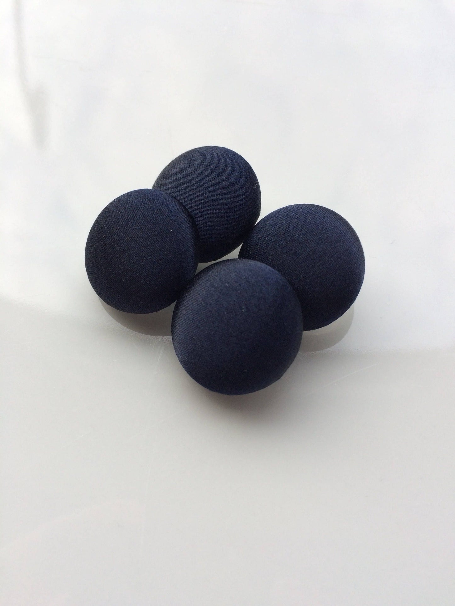 Navy Silk Satin Tuxedo Buttons Silk Charmeuse Mens Suit Buttons