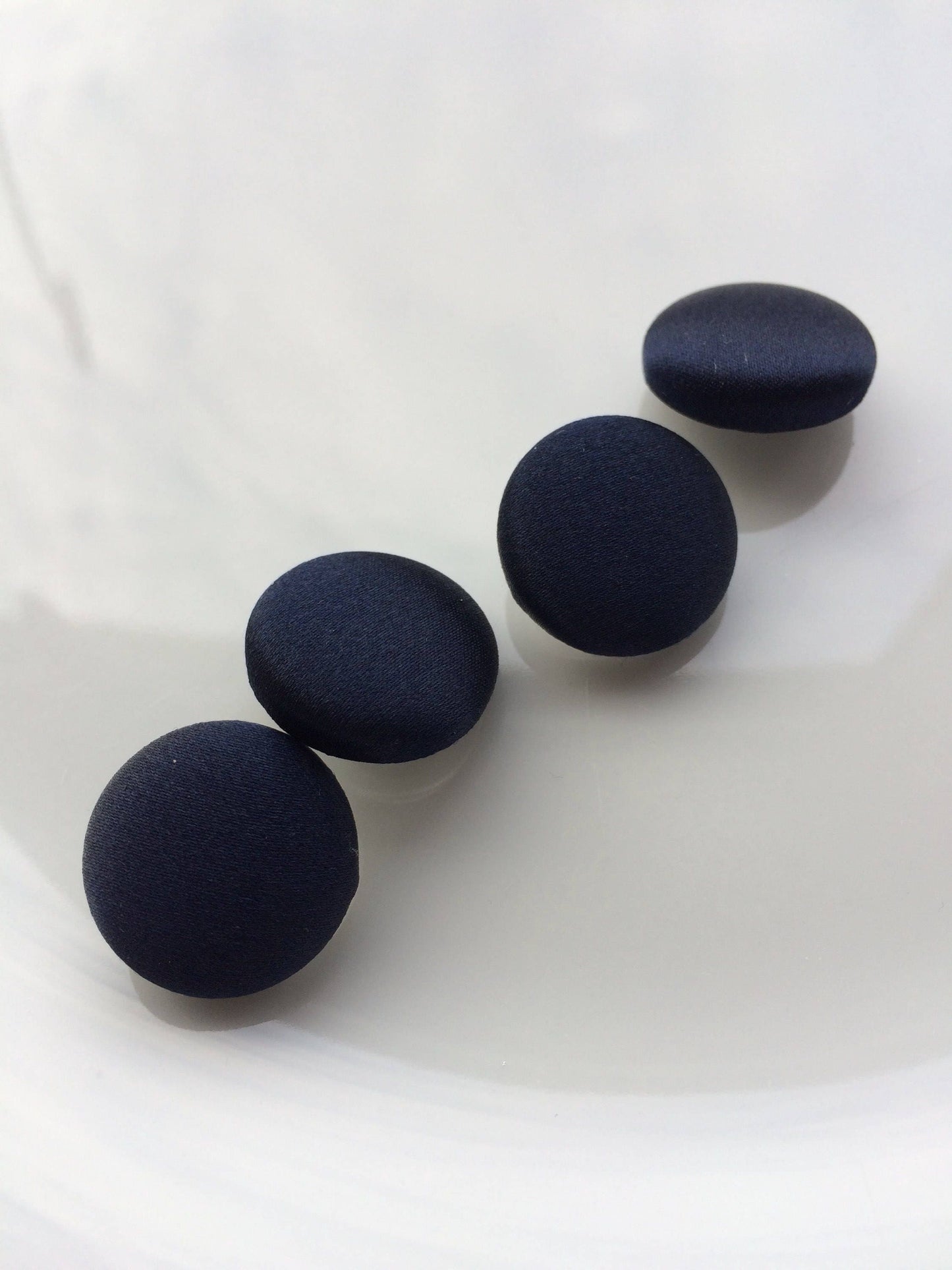 Navy Silk Satin Tuxedo Buttons Silk Charmeuse Mens Suit Buttons