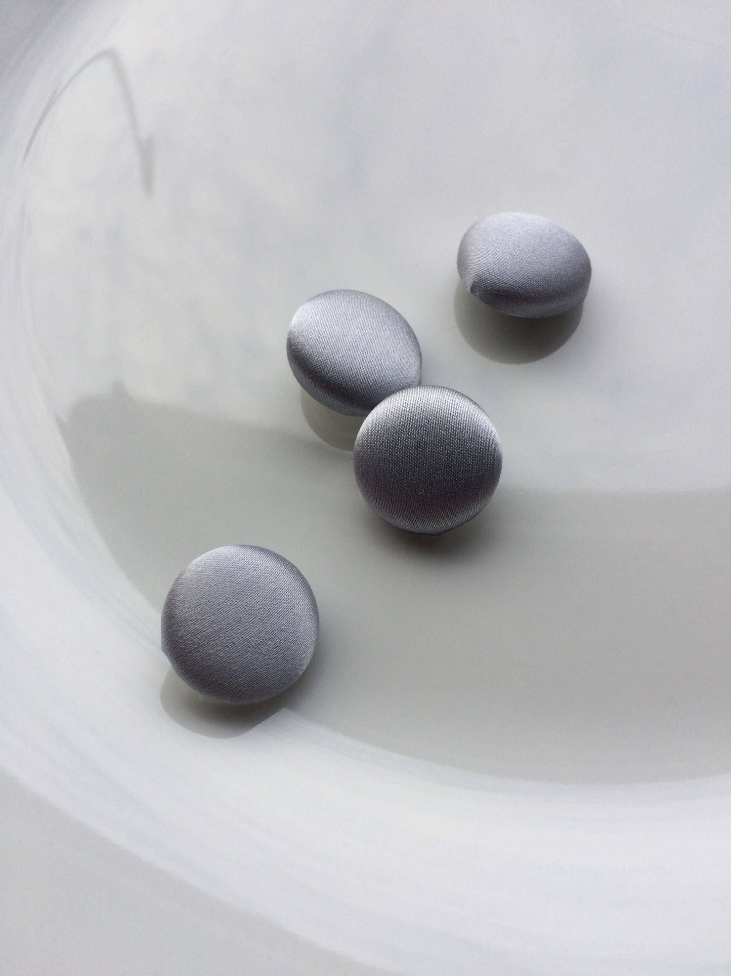 Silver Grey Silk Satin Tuxedo Buttons Silk Charmeuse Mens Suit Buttons
