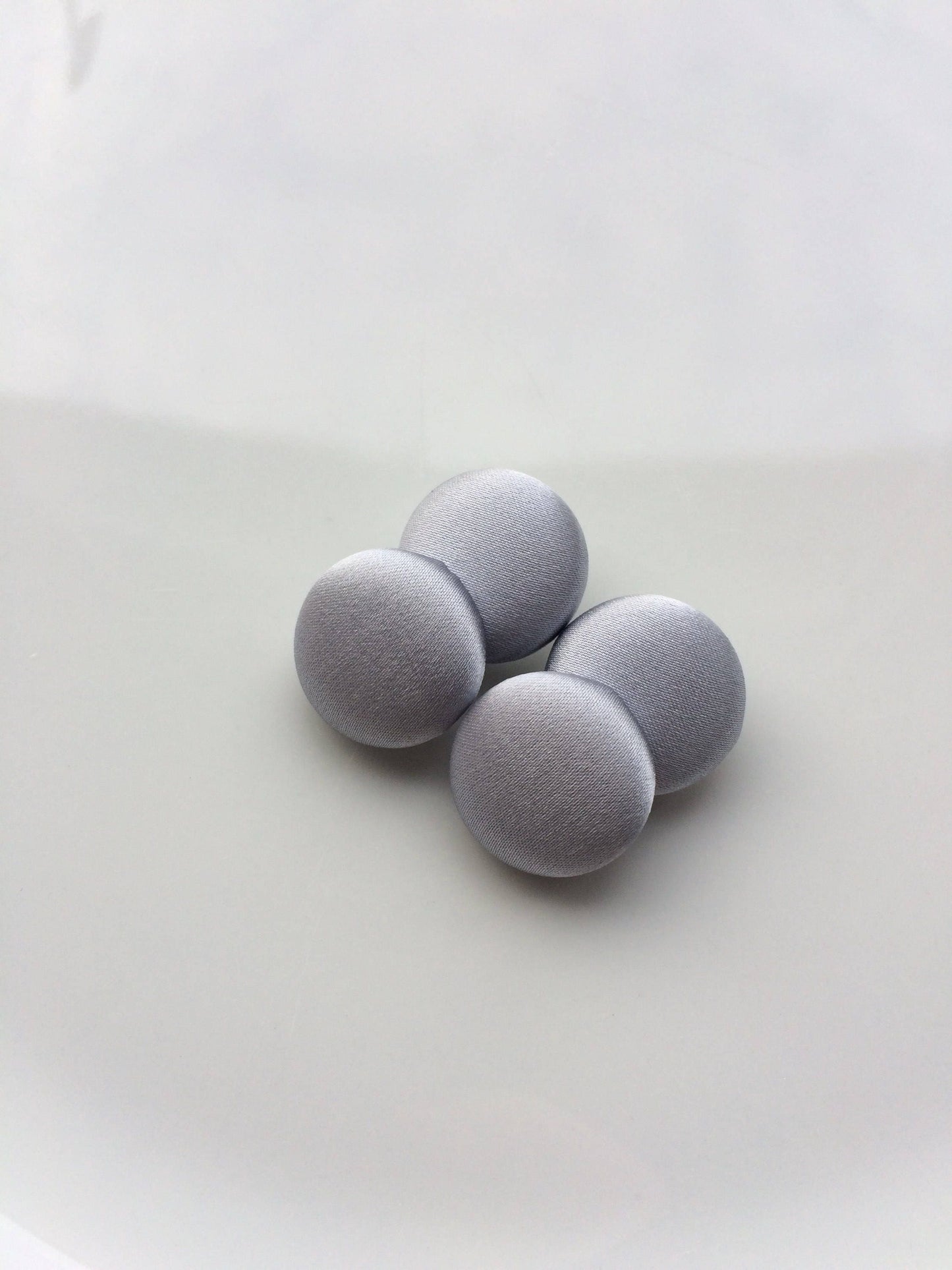 Silver Grey Silk Satin Tuxedo Buttons Silk Charmeuse Mens Suit Buttons