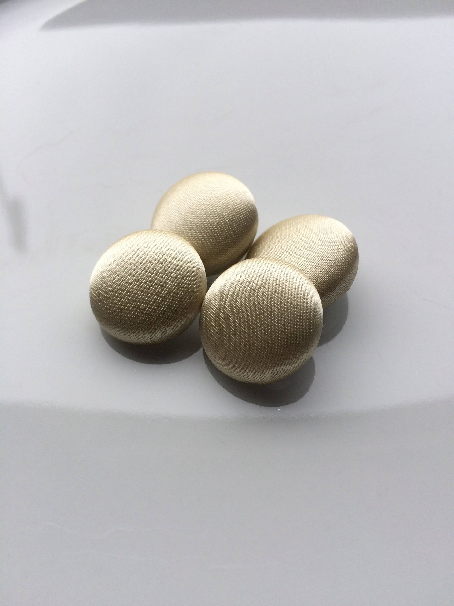 Cream Silk Satin Tuxedo Buttons Silk Charmeuse Mens Suit Buttons