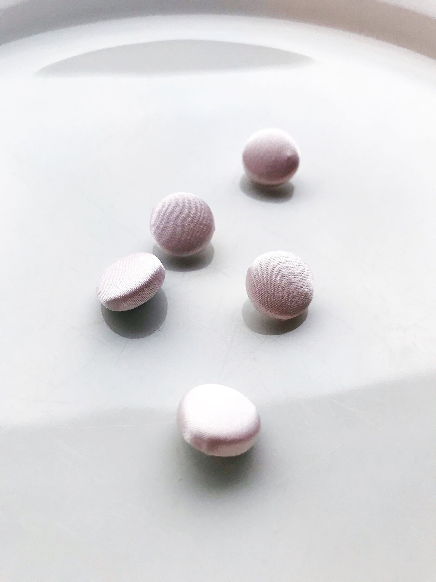 Rosewater Pink Wedding Dress Buttons 100% Silk Satin Bridal Buttons Silk Charmeuse