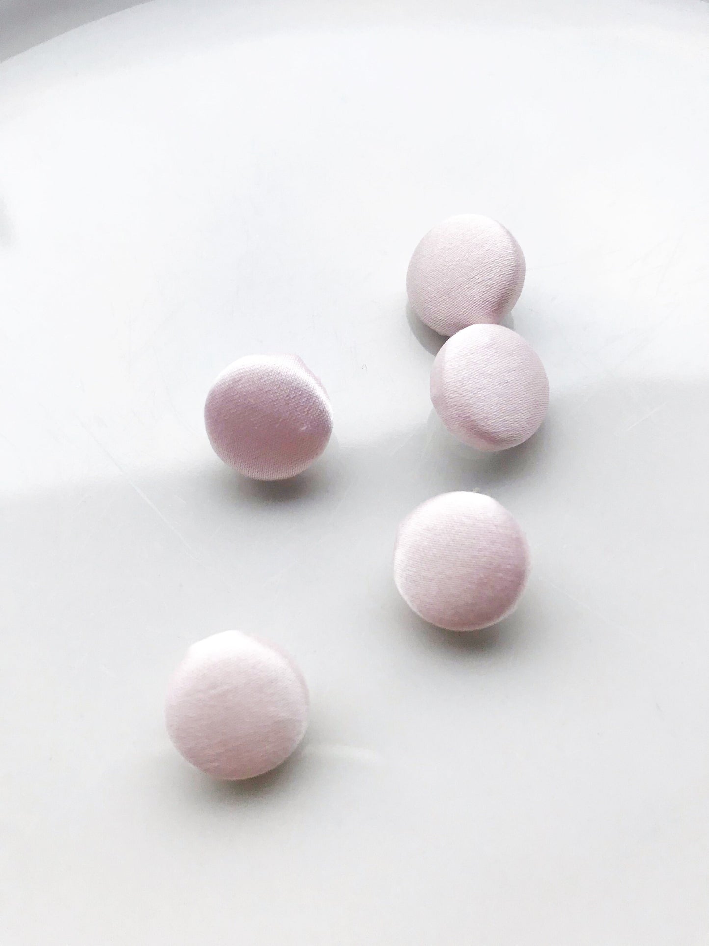 Rosewater Pink Wedding Dress Buttons 100% Silk Satin Bridal Buttons Silk Charmeuse