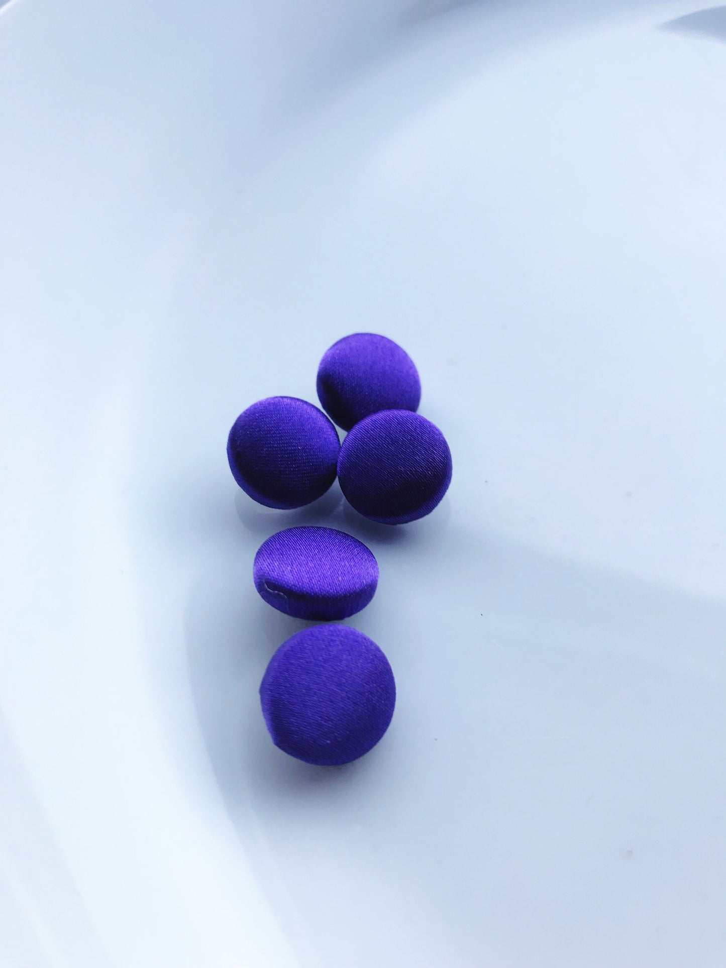 Violet Purple Wedding Dress Buttons Silk Satin Bridal Buttons Silk Charmeuse