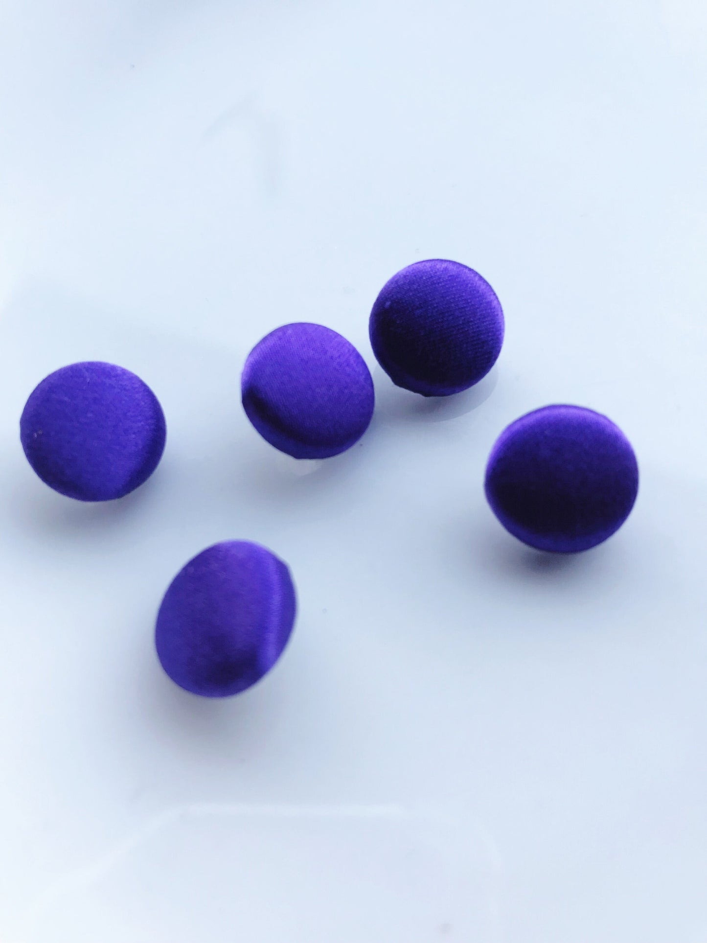 Violet Purple Wedding Dress Buttons Silk Satin Bridal Buttons Silk Charmeuse