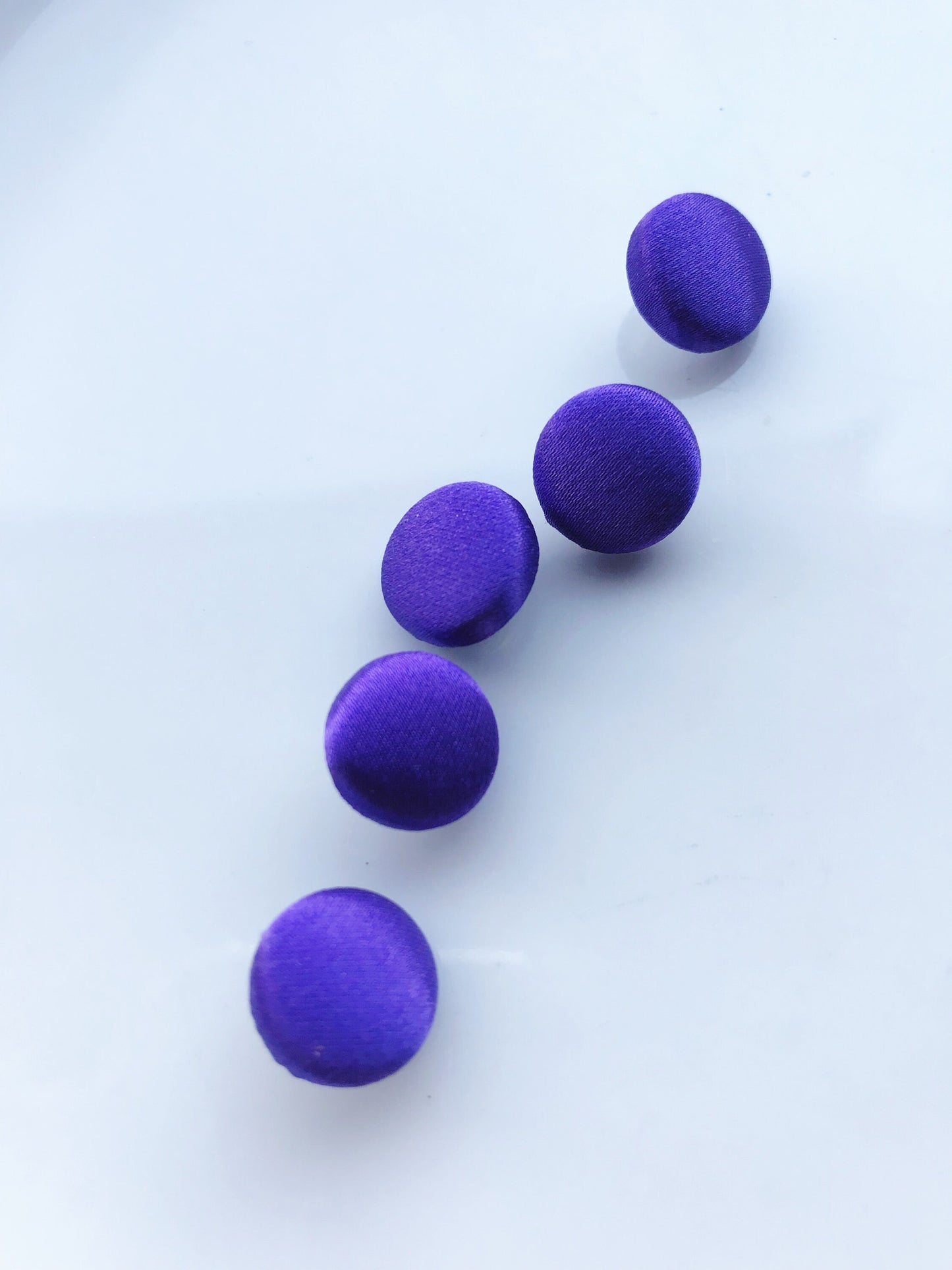 Violet Purple Wedding Dress Buttons Silk Satin Bridal Buttons Silk Charmeuse