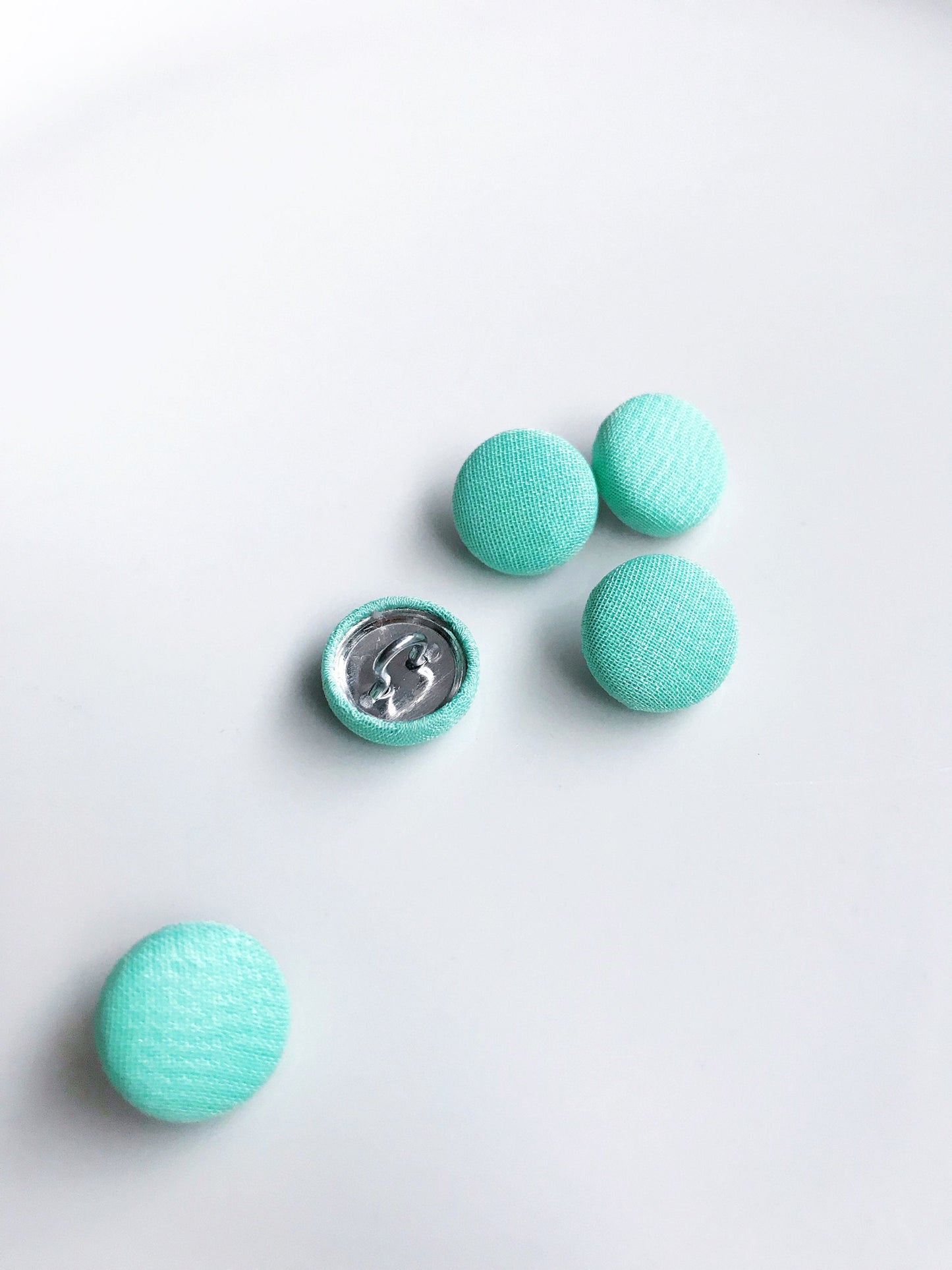 Chiffon Covered Mint Wedding Dress Buttons Silk Satin Bridal Buttons Silk Charmeuse
