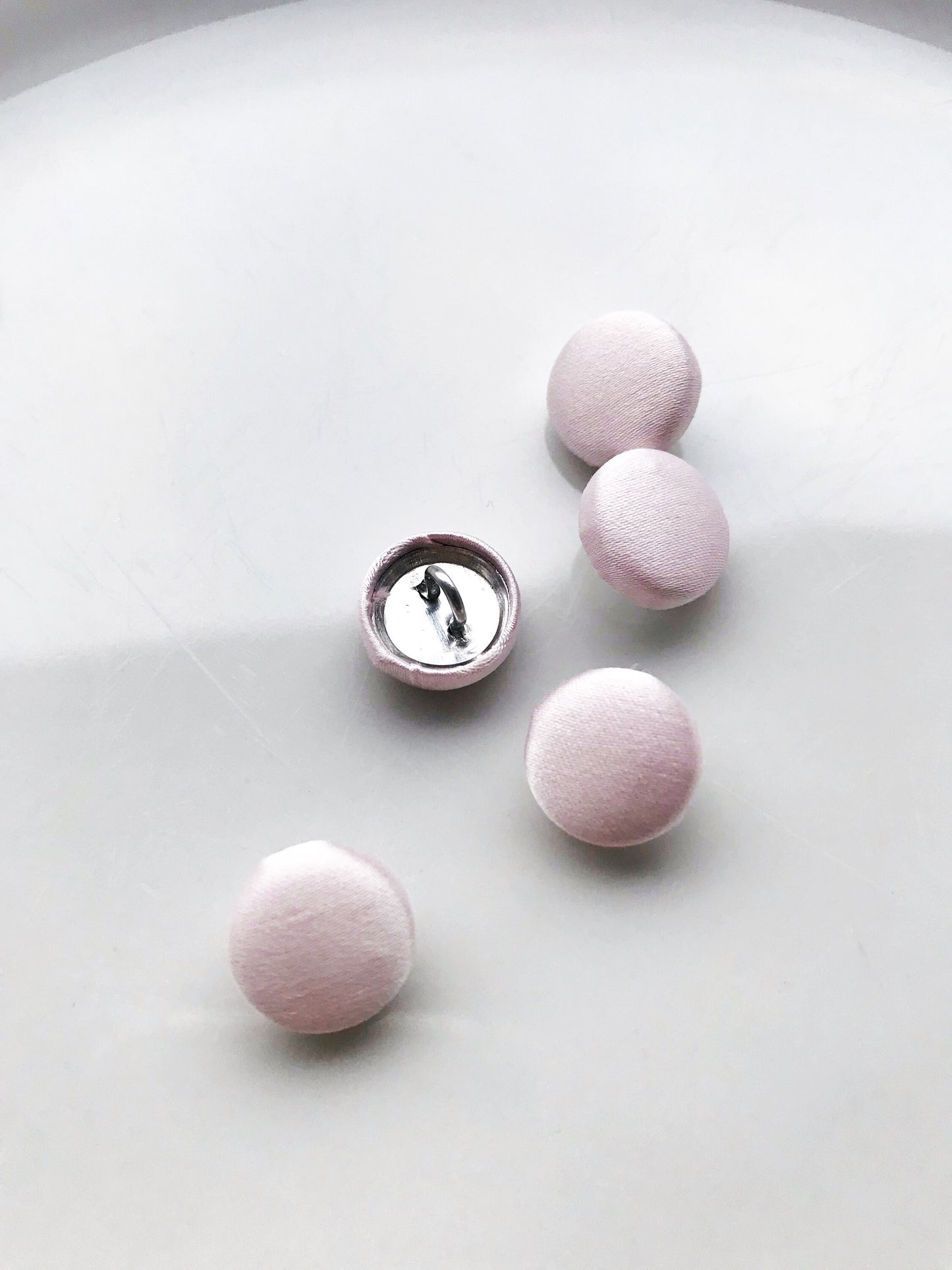 Rosewater Pink Wedding Dress Buttons 100% Silk Satin Bridal Buttons Silk Charmeuse