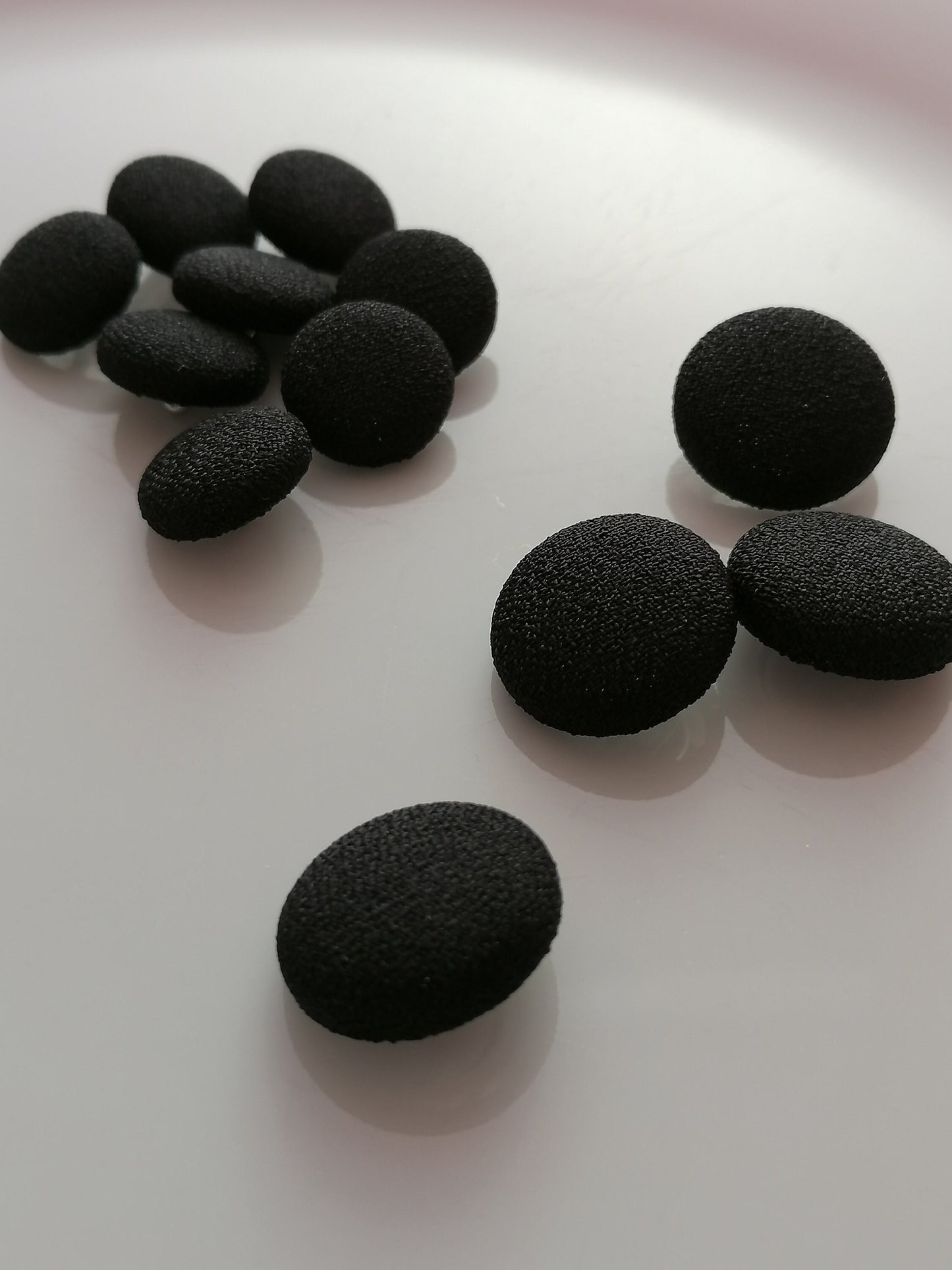 Black Crepe Tuxedo Buttons Mens Suit Jacket and Sleeve Buttons Set