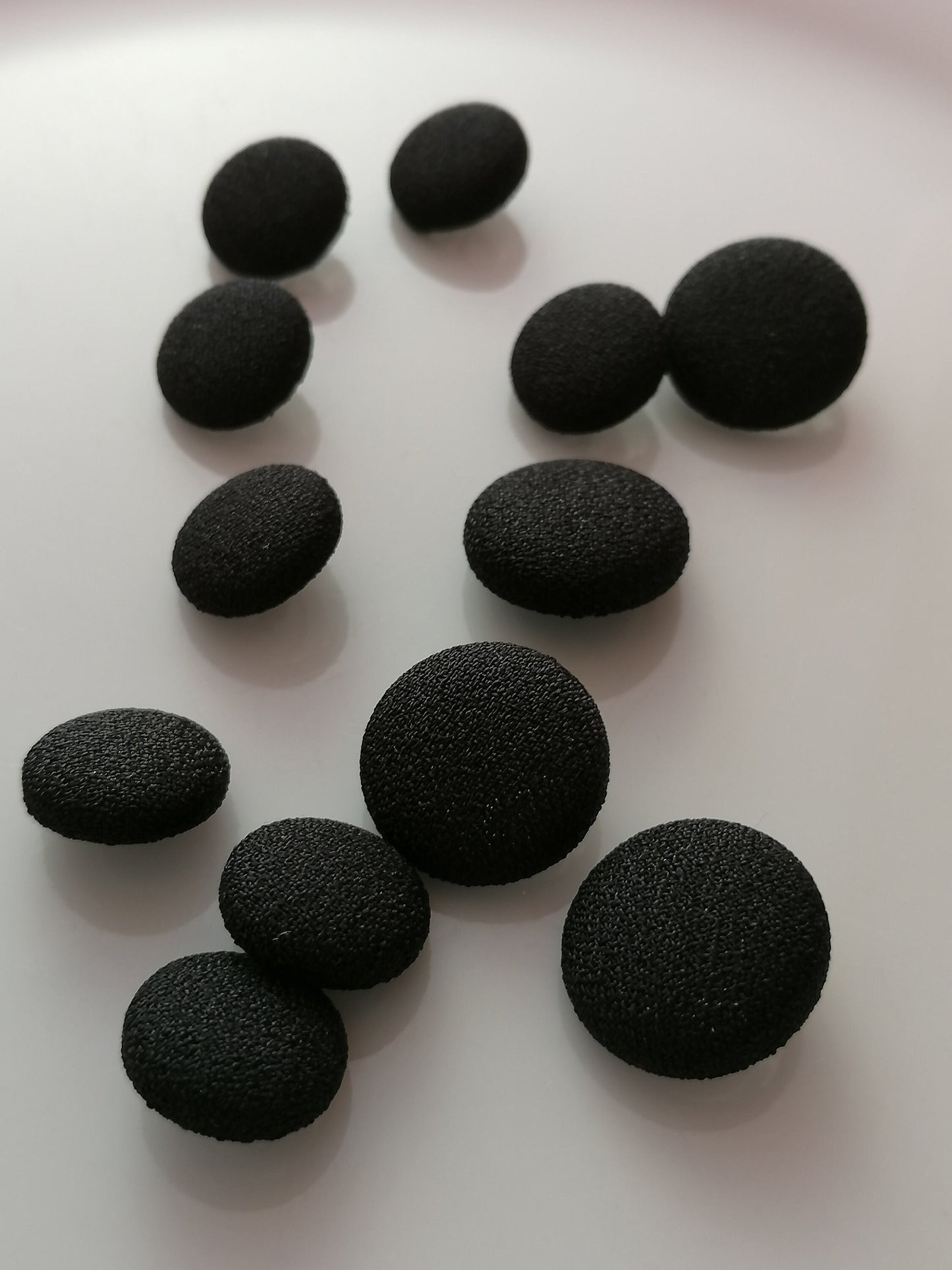 Black Crepe Tuxedo Buttons Mens Suit Jacket and Sleeve Buttons Set