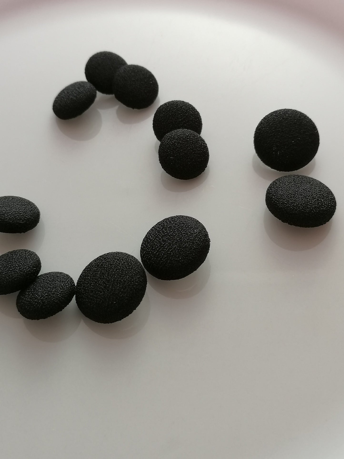 Black Crepe Tuxedo Buttons Mens Suit Jacket and Sleeve Buttons Set