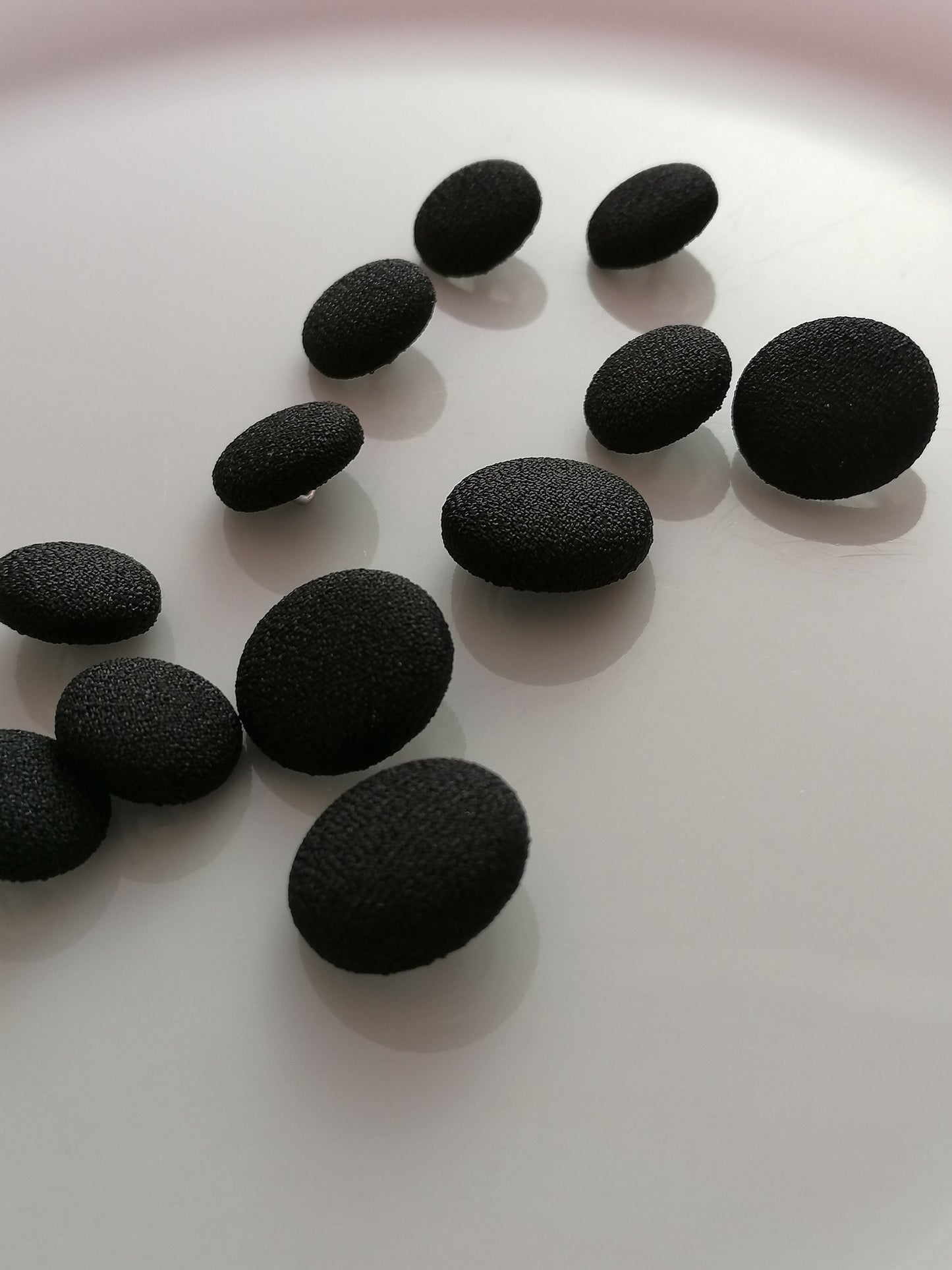 Black Crepe Tuxedo Buttons Mens Suit Jacket and Sleeve Buttons Set