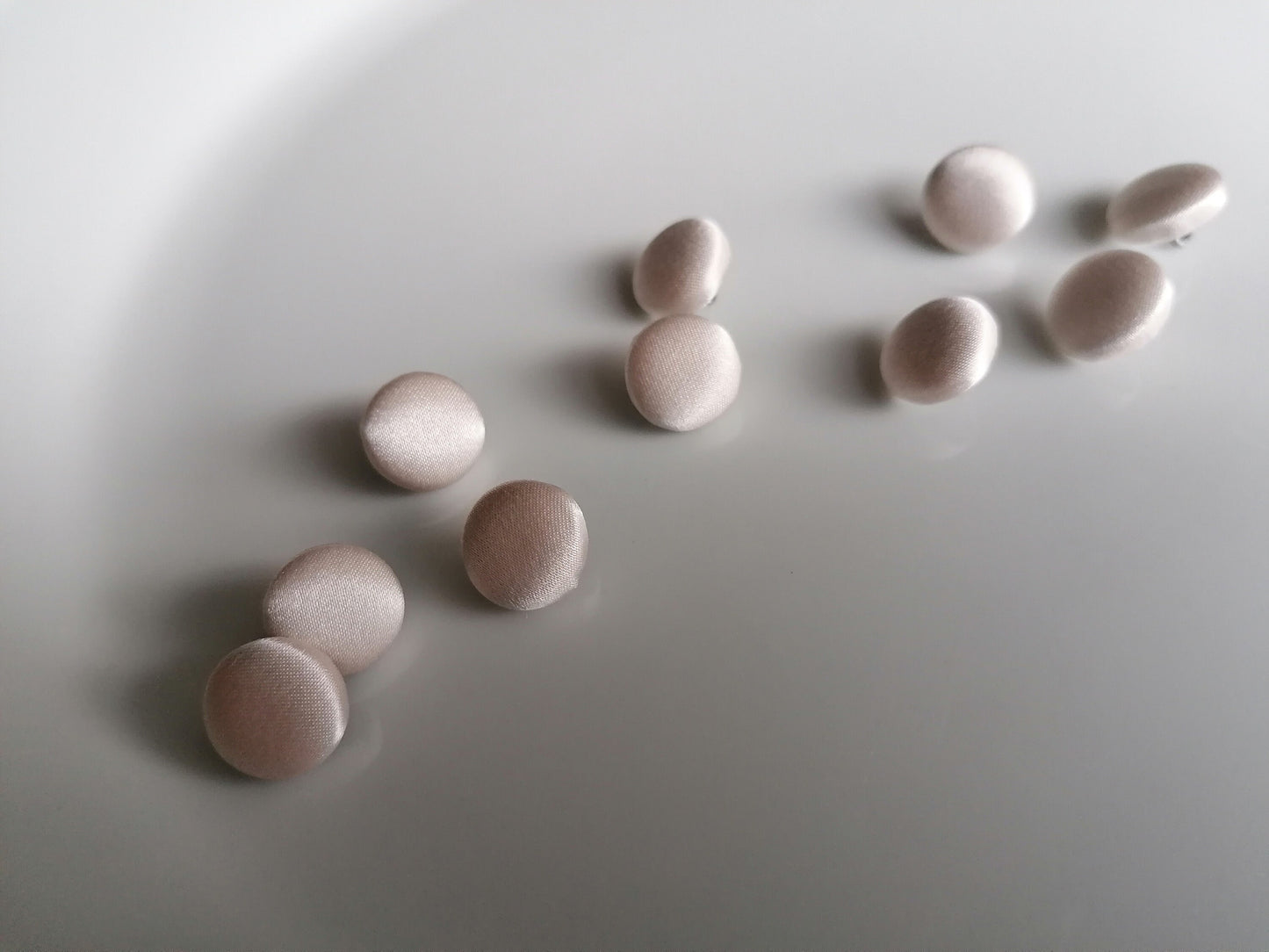 Barely Blush Wedding Dress Buttons Pink Silk Satin Bridal Buttons Silk Charmeuse