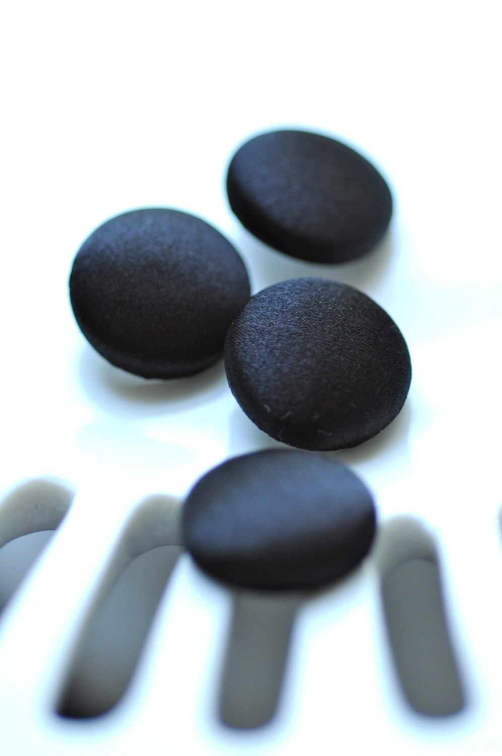 Black Silk Satin Tuxedo Buttons Silk Charmeuse Mens Suit Buttons