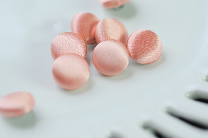 Peach Wedding Dress Buttons Silk Satin Bridal Buttons Silk Charmeuse