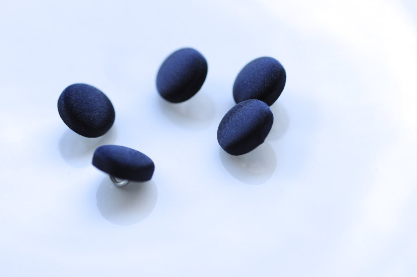 Navy Wedding Dress Buttons Silk Satin Bridal Buttons Blue Silk Charmeuse