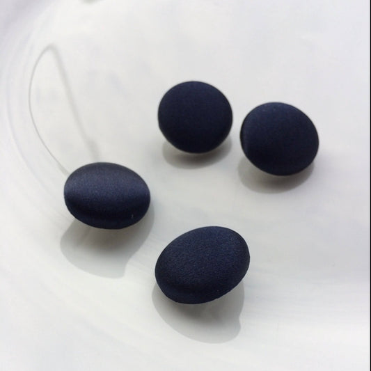 Navy Silk Satin Tuxedo Buttons Silk Charmeuse Mens Suit Buttons