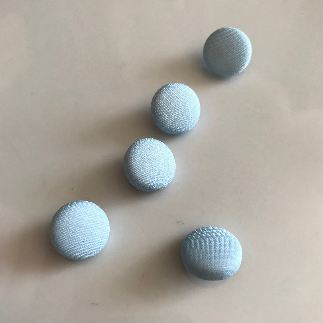 Chiffon Covered Pale Blue Wedding Dress Buttons Silk Satin Bridal Buttons Silk Charmeuse