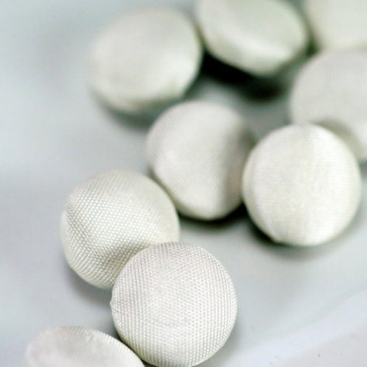 Ivory Taffeta Bridal Buttons