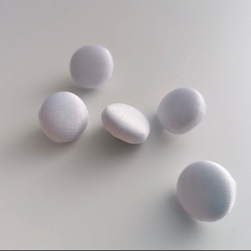 White Wedding Dress Buttons Duchess Satin Bridal Buttons