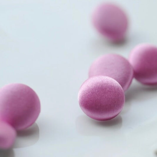 Pink Wedding Dress Buttons 100% Silk Satin Bridal Buttons Silk Charmeuse
