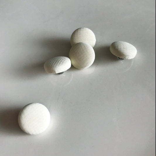 Chiffon Covered Cream Wedding Dress Buttons Silk Satin Bridal Buttons Silk Charmeuse