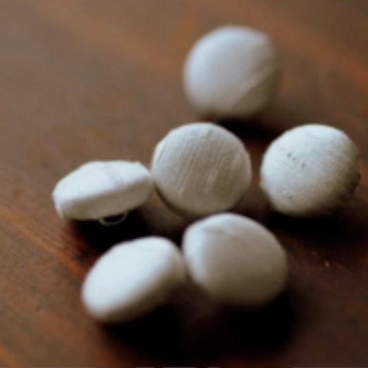 Ivory Wedding Dress Buttons 100% Raw Silk Dupion Bridal Buttons Slub Silk Dupioni