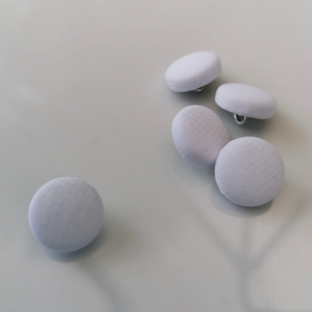 Chiffon Covered White Wedding Dress Buttons Silk Satin Bridal Buttons Silk Charmeuse
