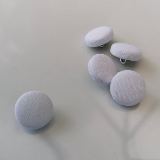 Chiffon Covered White Wedding Dress Buttons Silk Satin Bridal Buttons Silk Charmeuse