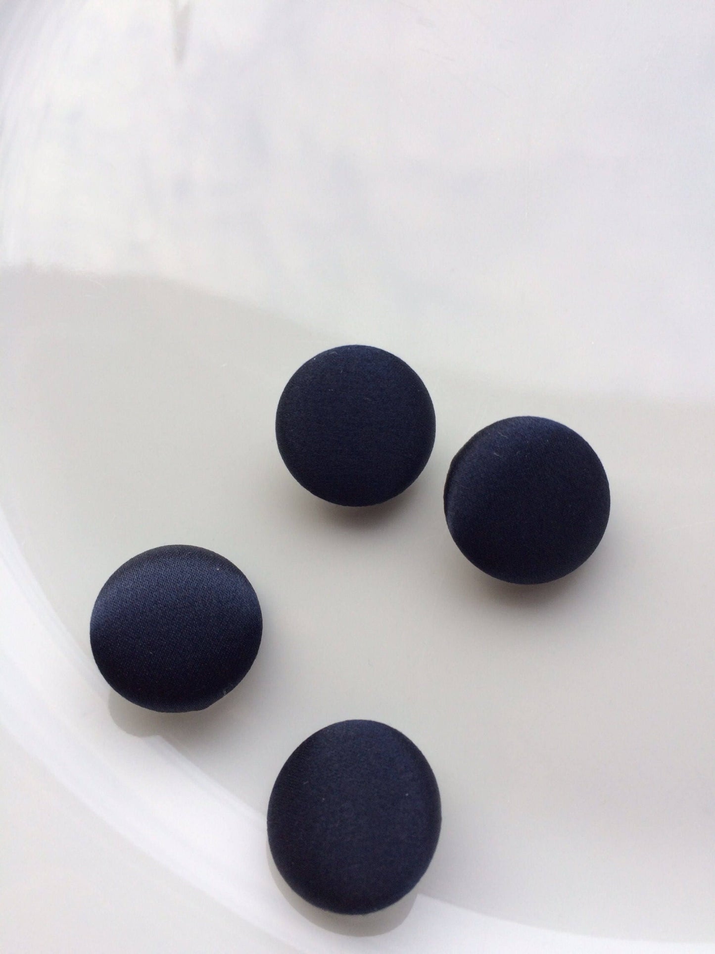 Navy Silk Satin Tuxedo Buttons Silk Charmeuse Mens Suit Buttons