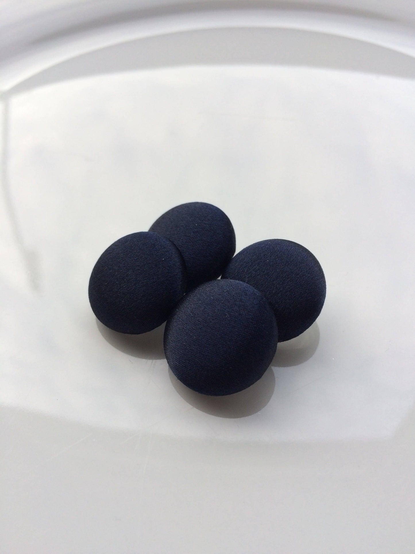 Navy Silk Satin Tuxedo Buttons Silk Charmeuse Mens Suit Buttons