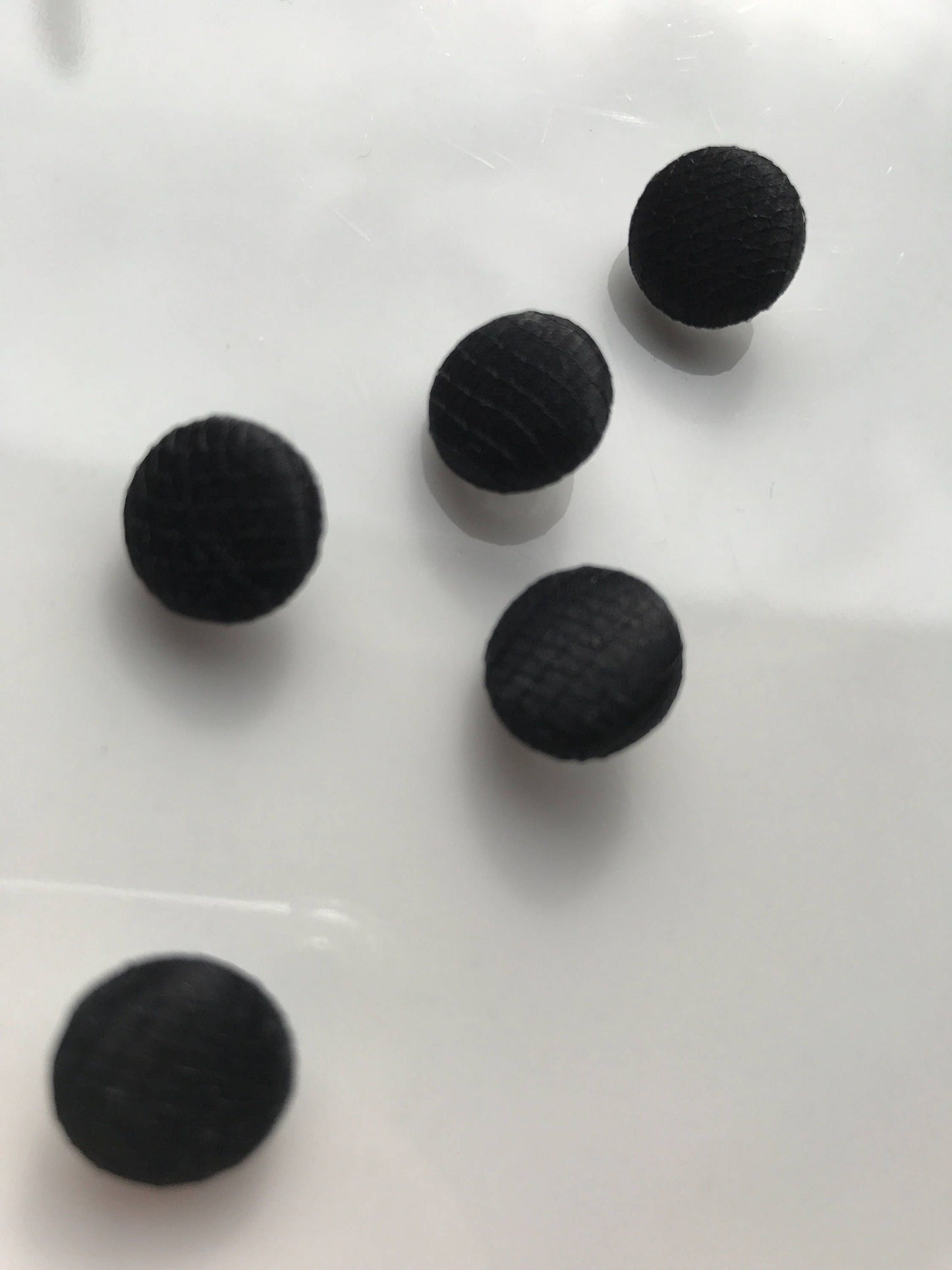 Tulle Covered Black Wedding Dress Buttons 100% Silk Satin Bridal Buttons Silk Charmeuse