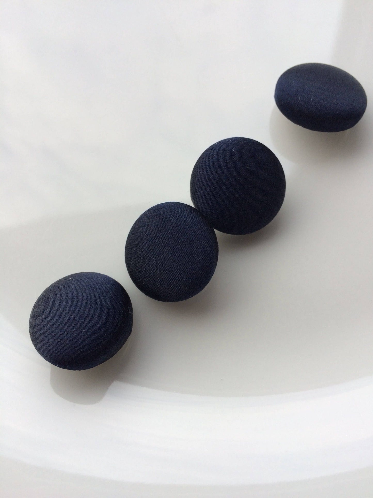 Navy Silk Satin Tuxedo Buttons Silk Charmeuse Mens Suit Buttons