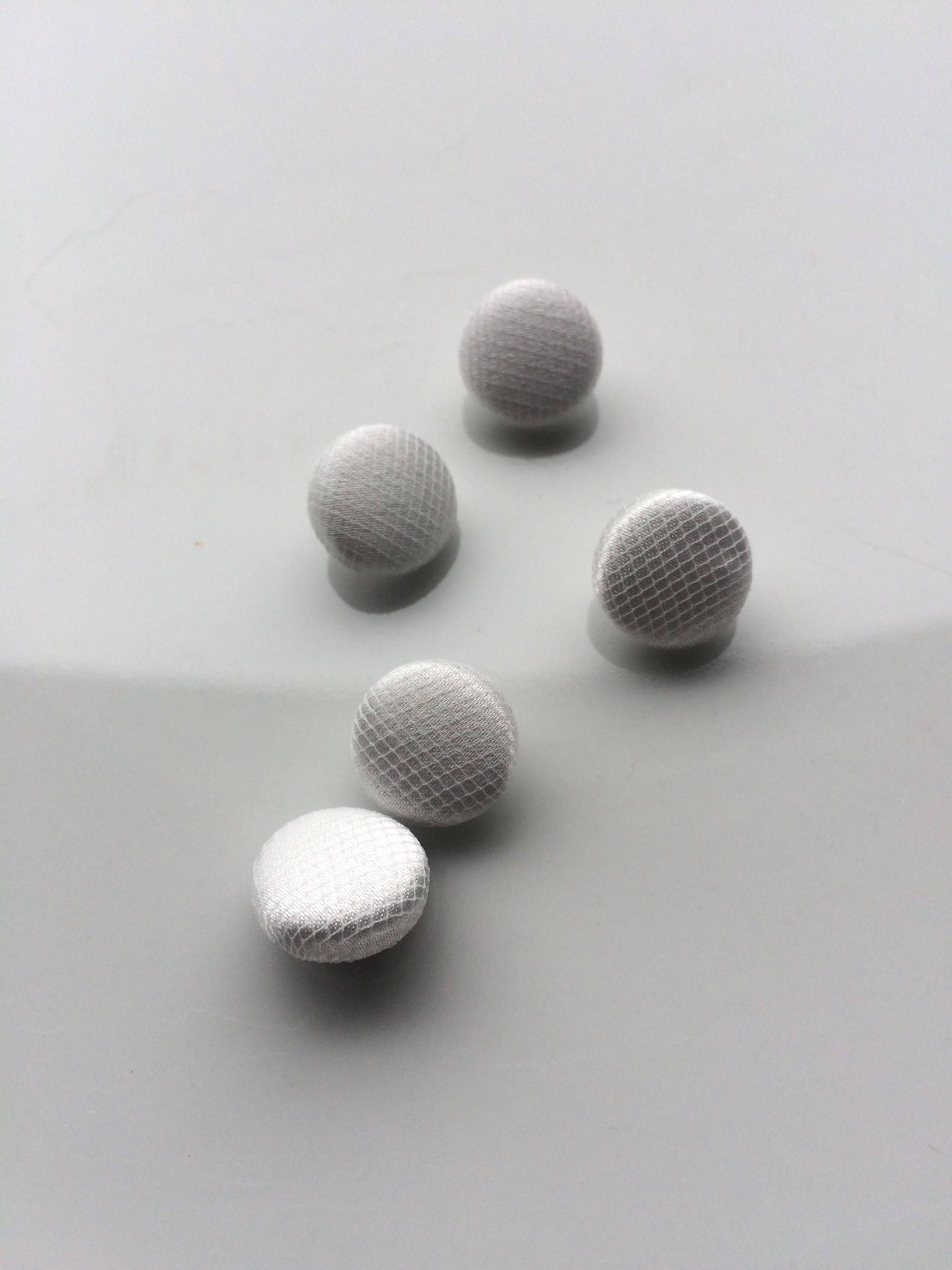 Tulle Covered Ivory Wedding Dress Buttons Silk Satin Bridal Buttons Silk Charmeuse