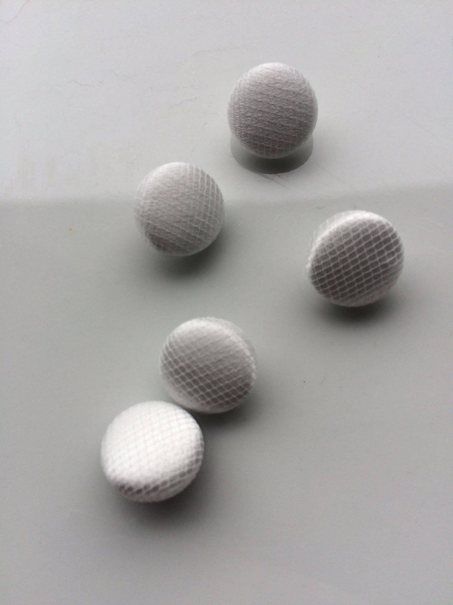 Tulle Covered Ivory Wedding Dress Buttons Silk Satin Bridal Buttons Silk Charmeuse