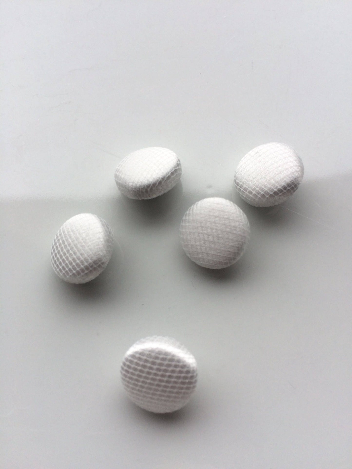 Tulle Covered Ivory Wedding Dress Buttons Silk Satin Bridal Buttons Silk Charmeuse