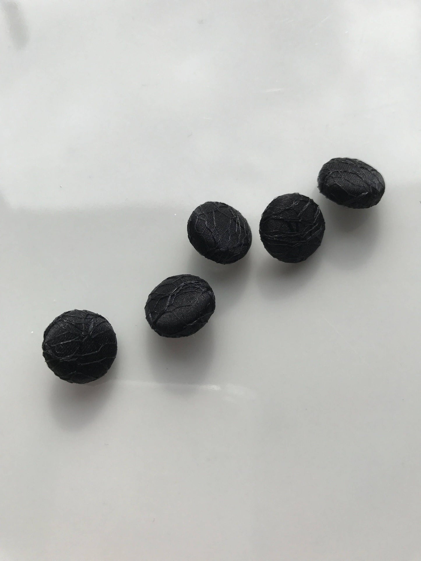 Lace Covered Black Wedding Dress Buttons Silk Satin Bridal Buttons Silk Charmeuse