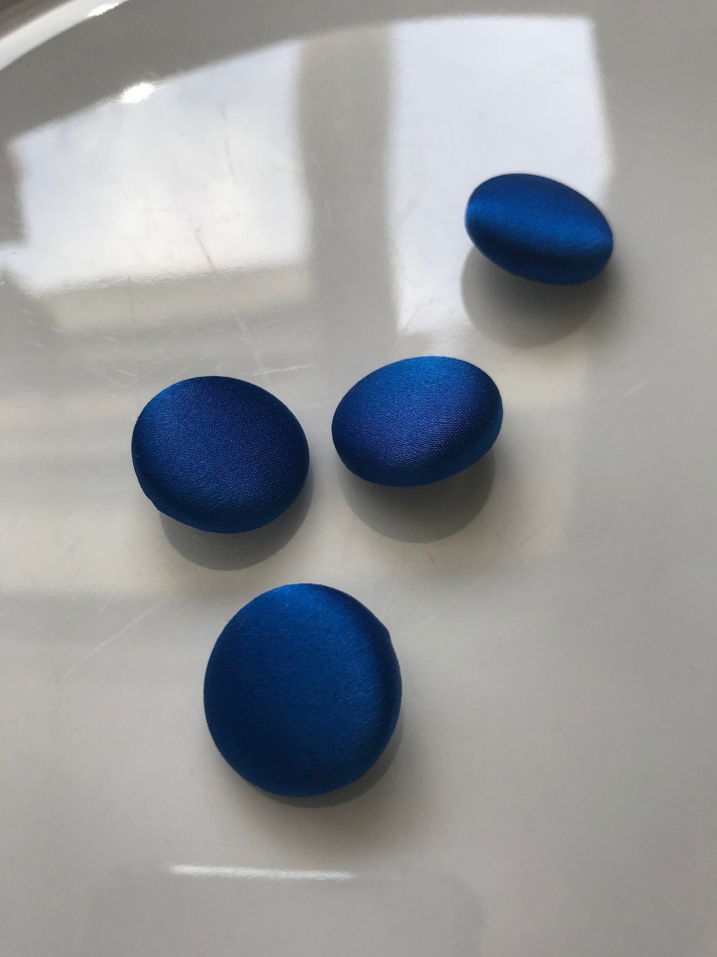 Royal Blue Silk Satin Tuxedo Buttons Silk Charmeuse Mens Suit Buttons