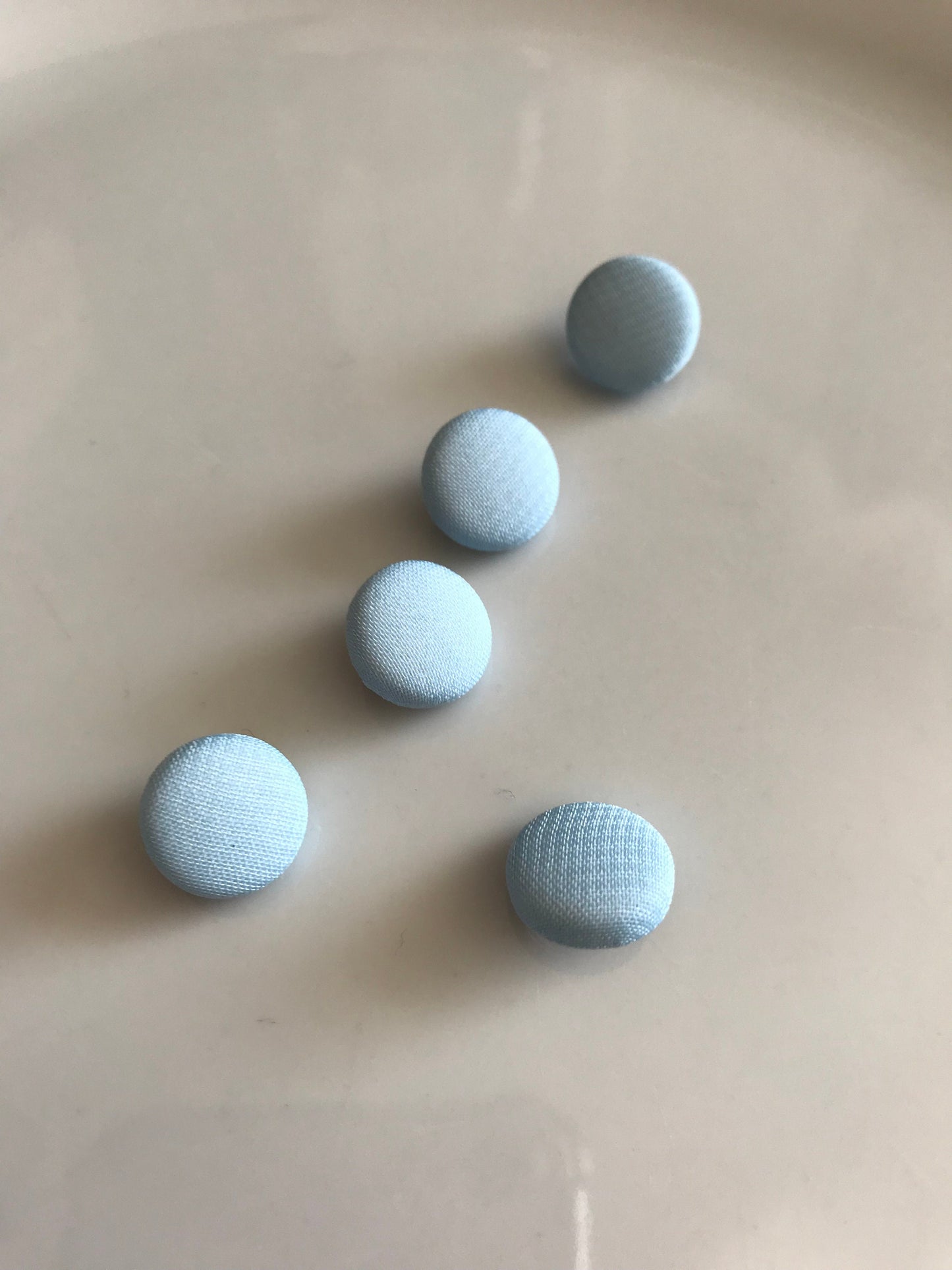 Chiffon Covered Pale Blue Wedding Dress Buttons Silk Satin Bridal Buttons Silk Charmeuse