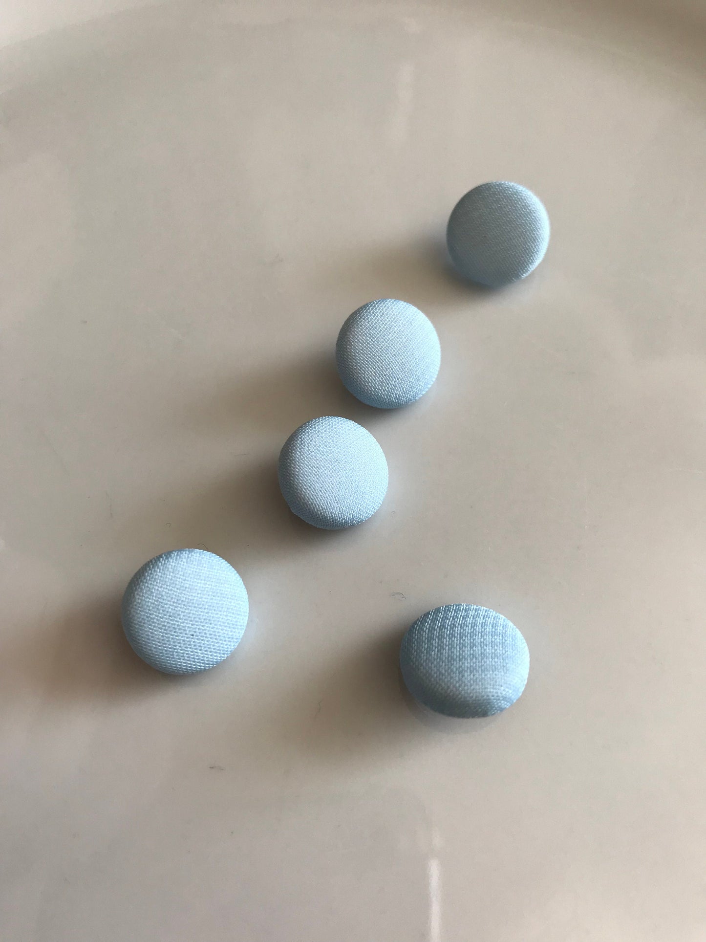 Chiffon Covered Pale Blue Wedding Dress Buttons Silk Satin Bridal Buttons Silk Charmeuse