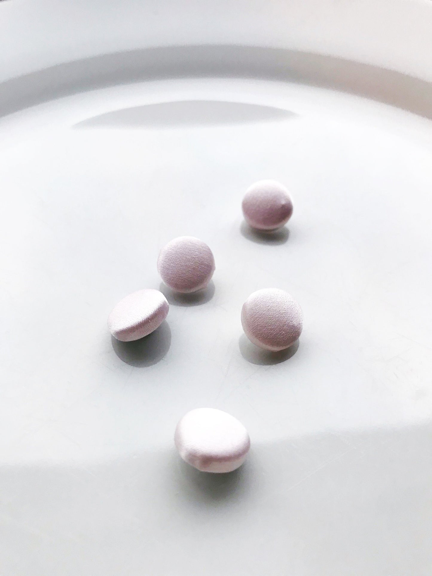 Rosewater Pink Wedding Dress Buttons 100% Silk Satin Bridal Buttons Silk Charmeuse