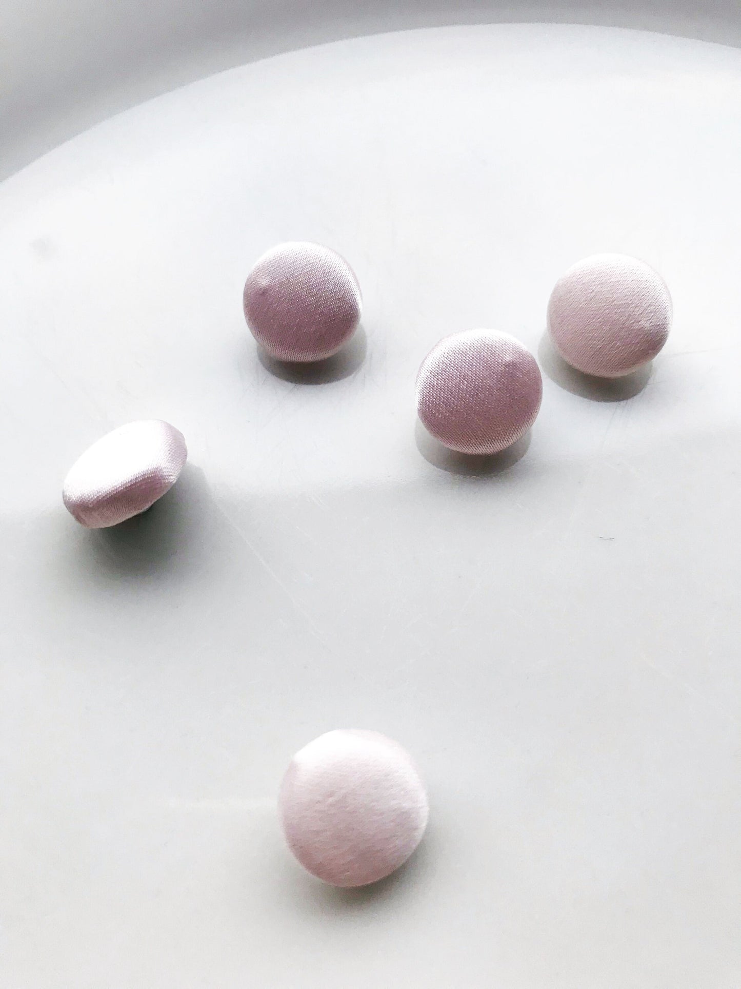 Rosewater Pink Wedding Dress Buttons 100% Silk Satin Bridal Buttons Silk Charmeuse