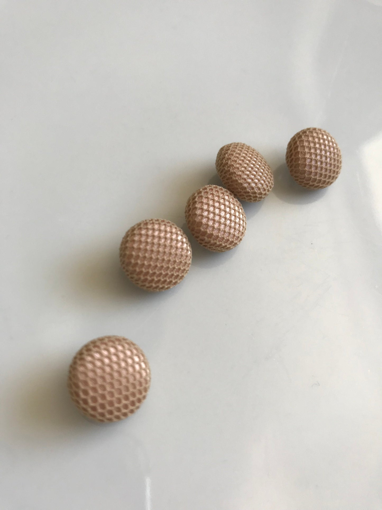 Tan Blush Power Net Covered Wedding Dress Buttons Body Stocking Mesh 100% Silk Satin Bridal Buttons Silk Charmeuse