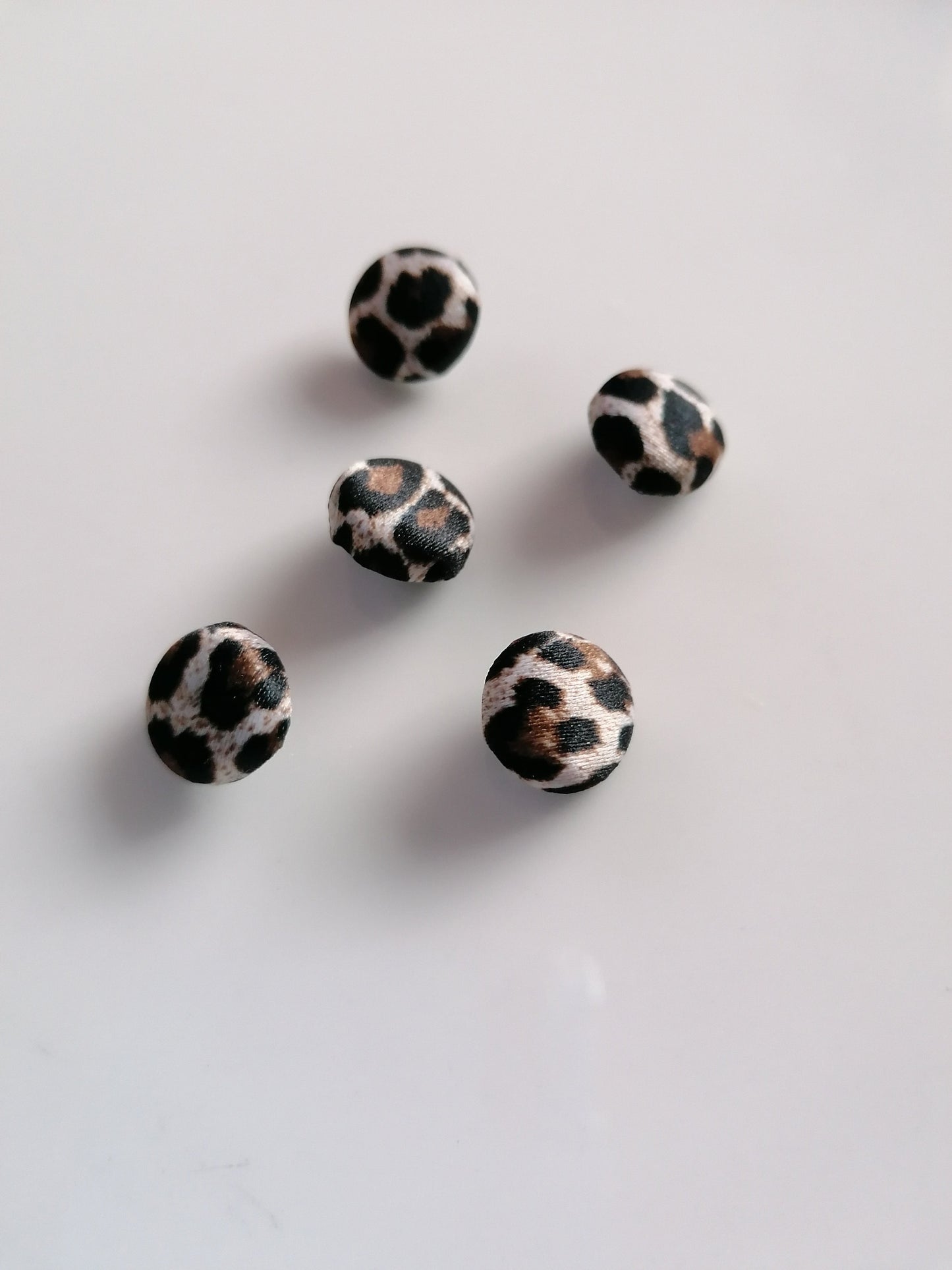 Leopard Print Wedding Dress Buttons Satin Bridal Buttons Animal Print Alternative Bride