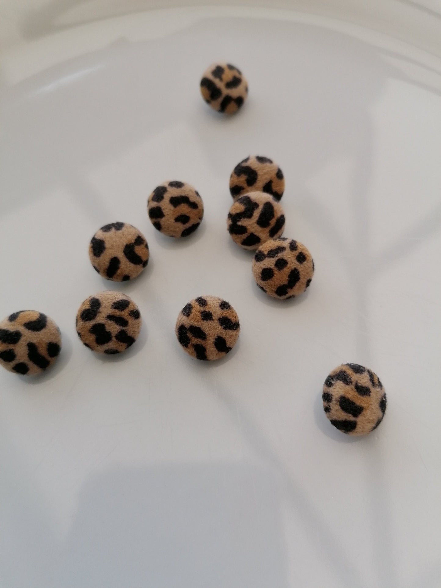 Leopard Print Wedding Dress Buttons Faux Suede Bridal Buttons Animal Print Alternative Bride