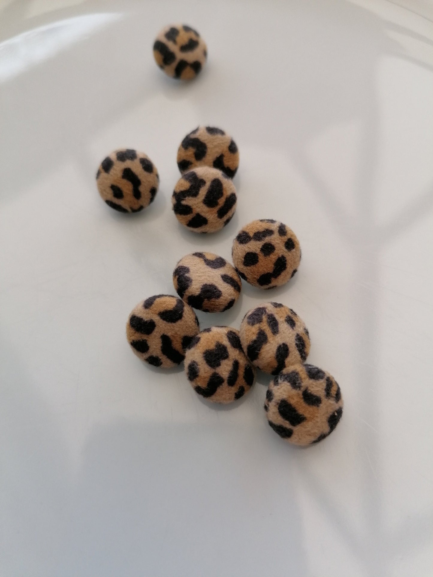 Leopard Print Wedding Dress Buttons Faux Suede Bridal Buttons Animal Print Alternative Bride