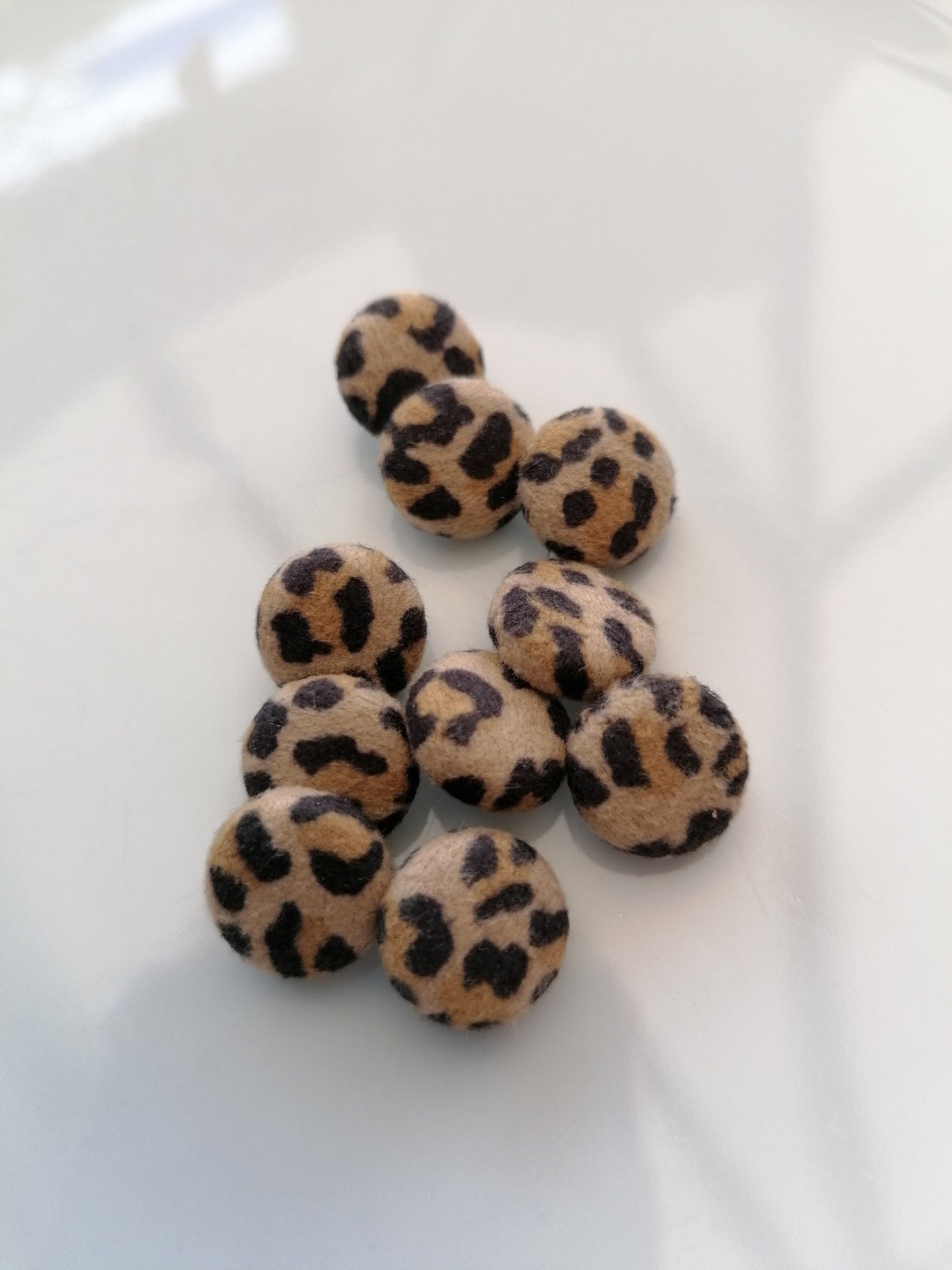 Leopard Print Wedding Dress Buttons Faux Suede Bridal Buttons Animal Print Alternative Bride