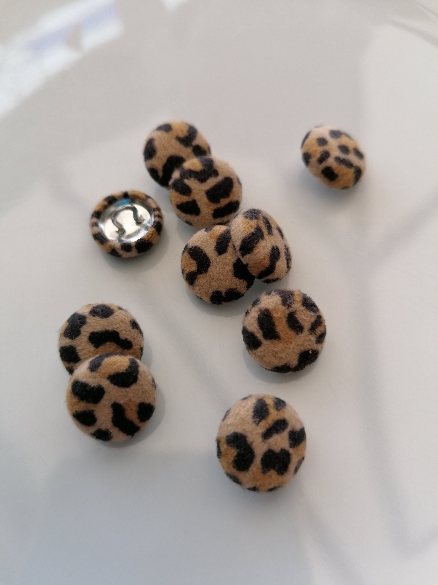 Leopard Print Wedding Dress Buttons Faux Suede Bridal Buttons Animal Print Alternative Bride